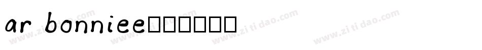 ar bonniee字体转换